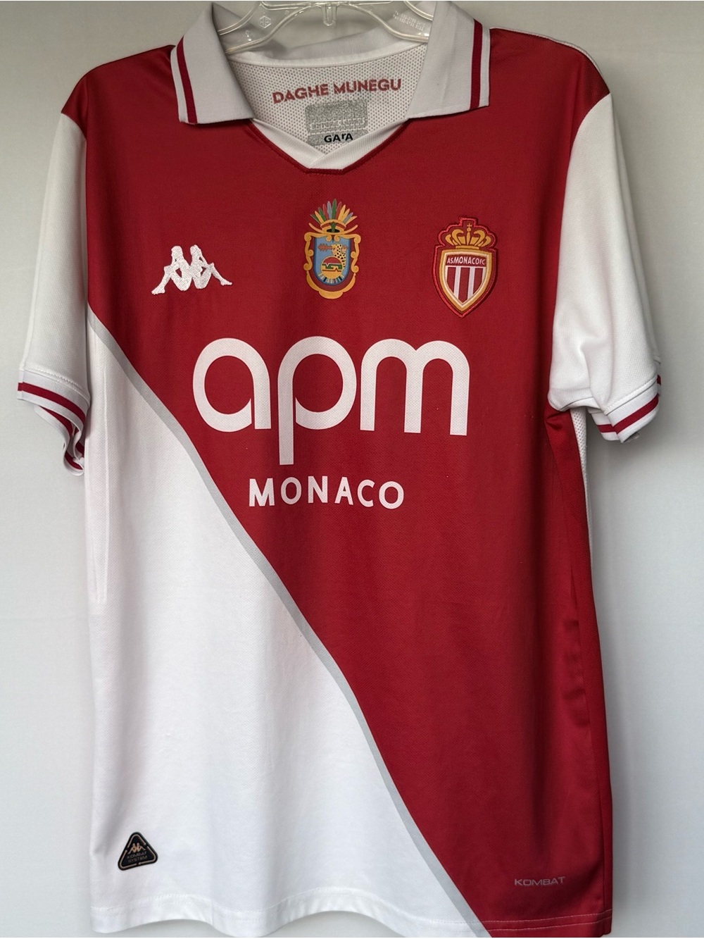 AS Monaco Home Soccer Jersey - Red & White XL #3 Correa